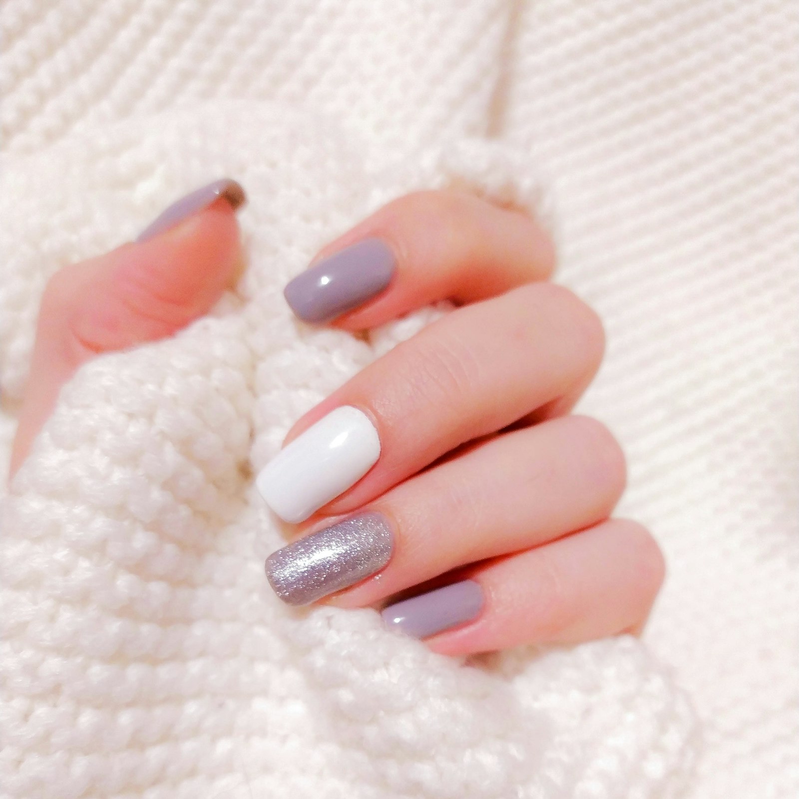 BIAB met kleur en glitter